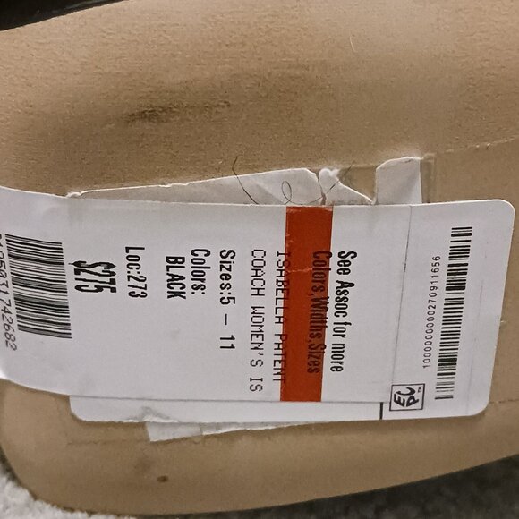 Coach Glossy Black Platform Sandals - Picture 15 of 15